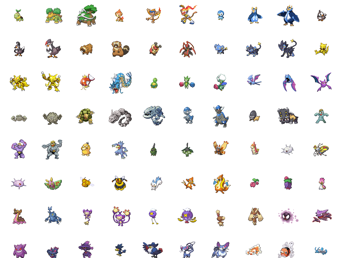 Sinnoh Pokedex: All Sinnoh Dex Pokemon