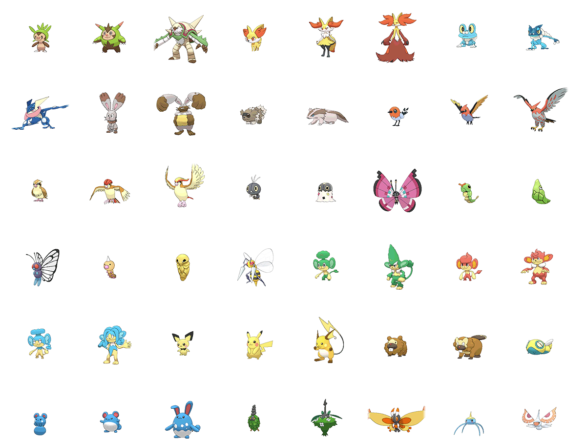 pokemon xy all pokemons