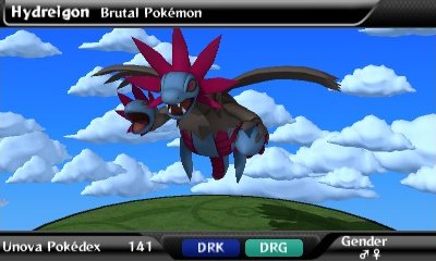 Hydreigon in Pokédex 3D