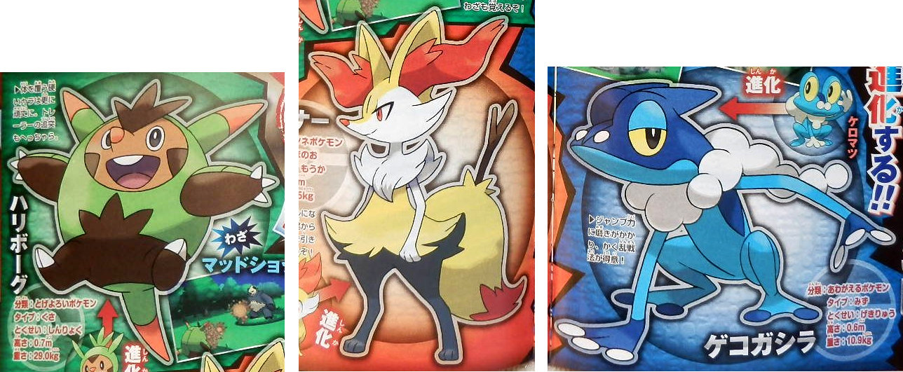 Pokemon X' & 'Y': Starter Pokemon Evolutions Revealed