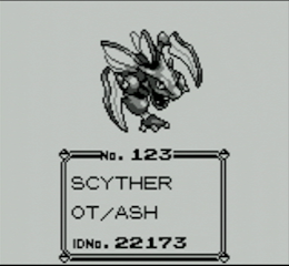 Pokemon Red/Blue/Yellow Scyther
