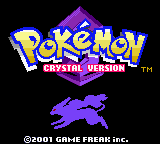 Pokemon Crystal title screen