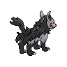 Mightyena Back sprite from Black & White