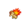 Cyndaquil Shiny sprite from Black & White