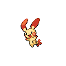 Plusle Shiny sprite from Black & White