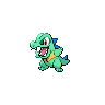 Totodile Shiny sprite from Black & White