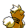 Growlithe Back/Shiny sprite from Crystal
