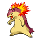 Typhlosion Shiny sprite from Diamond & Pearl