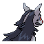 Mightyena Back sprite from Emerald