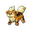Growlithe sprite from Emerald
