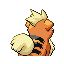 Growlithe Back sprite from FireRed & LeafGreen