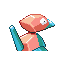 Porygon Back sprite from FireRed & LeafGreen