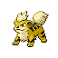 Growlithe Shiny sprite from FireRed & LeafGreen