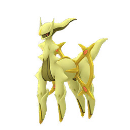 Arceus (Electric) Pokémon GO shiny sprite