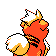 Growlithe Back sprite from Gold