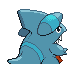 Gible Back sprite from HeartGold & SoulSilver
