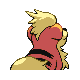 Growlithe Back sprite from HeartGold & SoulSilver