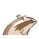 Linoone Back sprite from HeartGold & SoulSilver