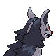 Mightyena Back sprite from HeartGold & SoulSilver