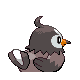Starly Back sprite from HeartGold & SoulSilver