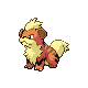 Growlithe sprite from HeartGold & SoulSilver
