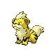 Growlithe Shiny sprite from HeartGold & SoulSilver