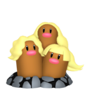 Dugtrio sprite from Home