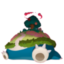 Snorlax sprite from Home
