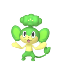 Pansage Shiny sprite from Home