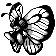 Butterfree  sprite from Red & Blue