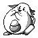 Chansey  sprite from Red & Blue