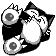 Snorlax  sprite from Red & Blue