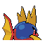 Carvanha Back sprite from Ruby & Sapphire