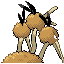 Dodrio Back sprite from Ruby & Sapphire