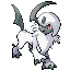 Absol sprite from Ruby & Sapphire