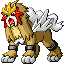 Entei  sprite from Ruby & Sapphire