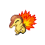 Cyndaquil Shiny sprite from Ruby & Sapphire