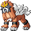 Entei Shiny sprite from Ruby & Sapphire