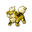 Growlithe Shiny sprite from Ruby & Sapphire