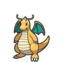 Dragonite sprite from Scarlet & Violet