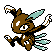 Sneasel sprite from Silver