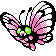 Butterfree Shiny sprite from Silver