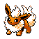 Flareon Shiny sprite from Silver