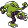 Hitmonlee Shiny sprite from Silver