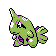 Larvitar Shiny sprite from Silver