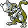 Mewtwo Shiny sprite from Silver