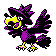 Murkrow Shiny sprite from Silver