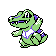 Totodile Shiny sprite from Silver