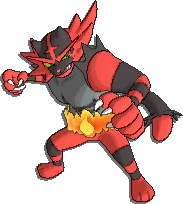 Incineroar  sprite from Sun & Moon