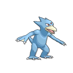 LAREEN GOLDUCK Ice O Pokémon pato gelado. Os Golduck de Lareen